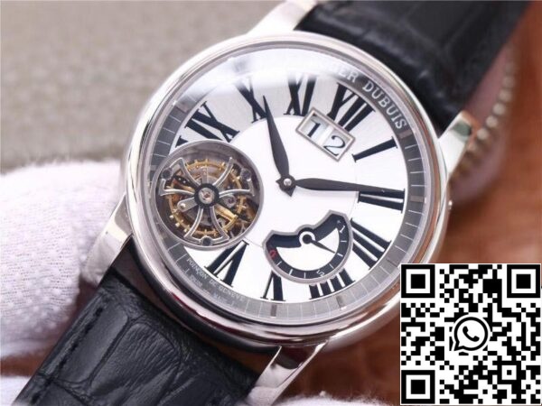 4 126 Roger Dubuis Hommage RDDBHO0568 Tourbillon 1:1 Best Edition JB Factory White Dial Sveitsin RD540