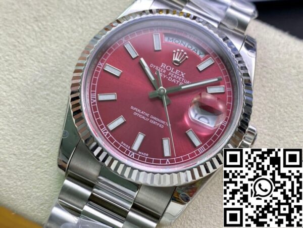 4 13 Rolex Day Date 118239 1:1 Best Edition EW gyári cseresznye számlapja