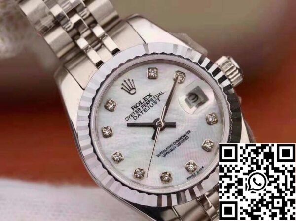 4 130 1e2c23d3 8467 4cd6 852a 2fd03bd66040 Rolex Lady Datejust 28MM 1:1 Mejor Edición Movimiento Suizo NH05 Esfera Blanca