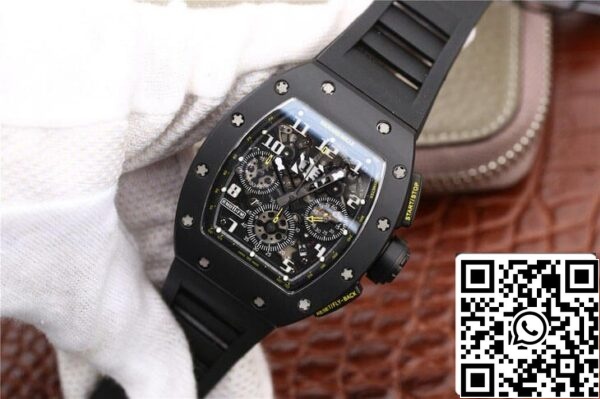 4 131 7aa8504c 1c7b 4759 a407 3a6efa4264d1 Richard Mille RM-011 1:1 Beste Edition KV Fabrik Schwarzes Armband