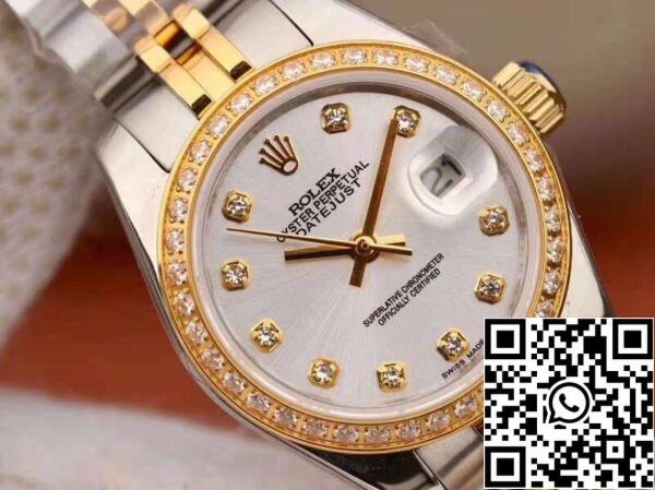 4 131 d47241c2 f7ff 4853 8a4e e131fe5e0ef3 Rolex Lady Datejust 28MM 1:1 Best Edition Schweizer NH05 Uhrwerk Silbernes Zifferblatt