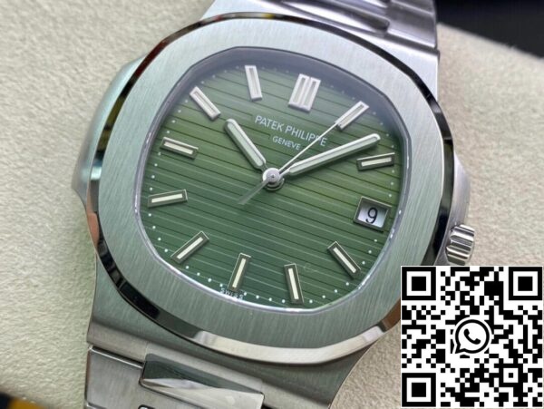 4 133 0c5b17f6 c503 4f19 894c 05b79205863a Patek Philippe Nautilus 5711/1A 1:1 Best Edition PPF Factory Olivgrön urtavla