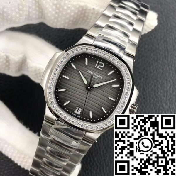 4 133 d67fa15e 69d5 4702 b05b 5257ce3f559a Patek Philippe Nautilus Ladies 7118-1200A-011 1:1 Best Edition PF Factory Diamond Bezel