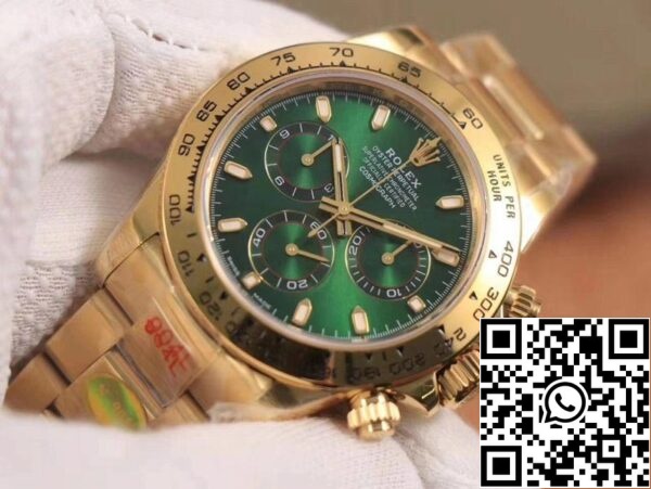 4 134 8895d690 bdee 4f1e b8a8 9a882b471b16 Rolex Daytona M116508-0013 1: 1 Най-доброто издание Noob Factory Green Dial Swiss ETA4130