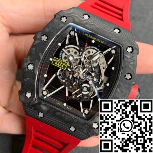 4 136 ec17f1a7 d9c2 4109 ae8a f2e3f7897ebd Richard Mille RM35-01 1:1 Best Edition KV Factory Red Strap