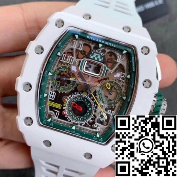 4 138 bcbe47fa 0018 4bee b83d 721902ab4fb7 Richard Mille RM011-03 1:1 Best Edition KV Factory Cinturino bianco