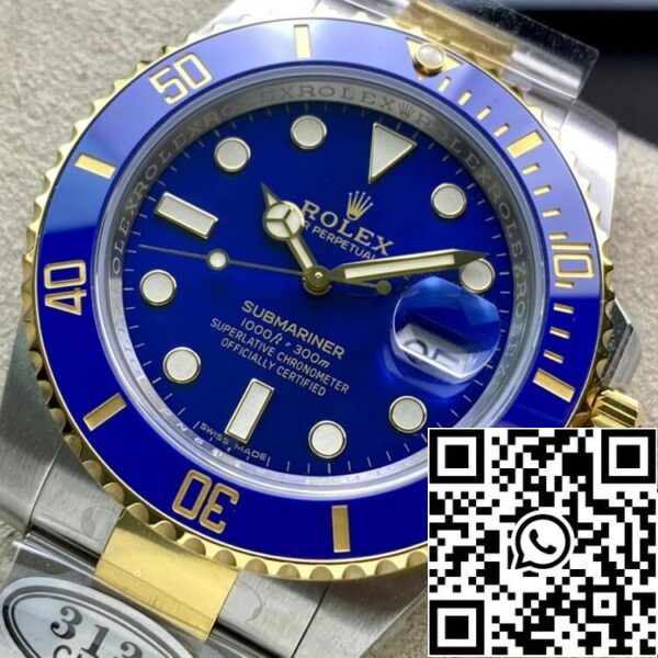 4 141 Rolex Submariner 116613LB-97203 1:1 Best Edition tiszta gyári V4 kék lünetta