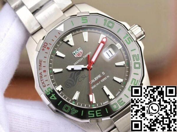 4 144 77b05c3c 16a3 47bb a4bf 9e52a11b3934 Tag Heuer Aquaracer Calibre 5 Chinese Super League 43mm 1:1 Best Edition από ανοξείδωτο χάλυβα