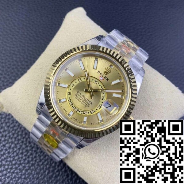 4 14 1e038b44 fb59 44e5 bda0 8ad9c911920a Rolex Sky Dweller M336933-0002 1:1 Best Edition Noob Factory V2 Champagne Dial