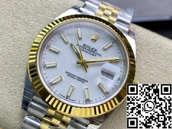 4 14 1e1d1d25 ee33 41b7 911b e0eb2ac3886e Rolex Datejust M126333-0016 41mm jubileumi szíj VS gyári rozsdamentes acélból készült