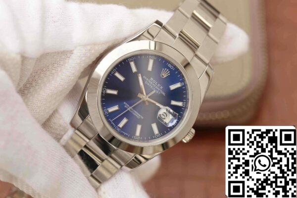 4 14 f7baa144 3892 4796 8da8 2014f2a78901 verschaalde Rolex Datejust M126300-0001 1:1 Best Edition EW Fabriek Blauwe Wijzerplaat