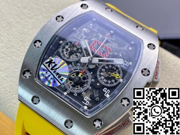 4 150 ad5c3ed3 3dbe 4560 84c5 6b67d63008a3 Richard Mille RM11 1:1 Best Edition KV Factory Titanium Keltainen hihna