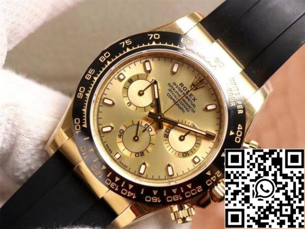 4 153 Rolex Daytona M116518LN-0042 1: 1 Най-доброто издание Noob Factory Champagne Dial Swiss ETA4130