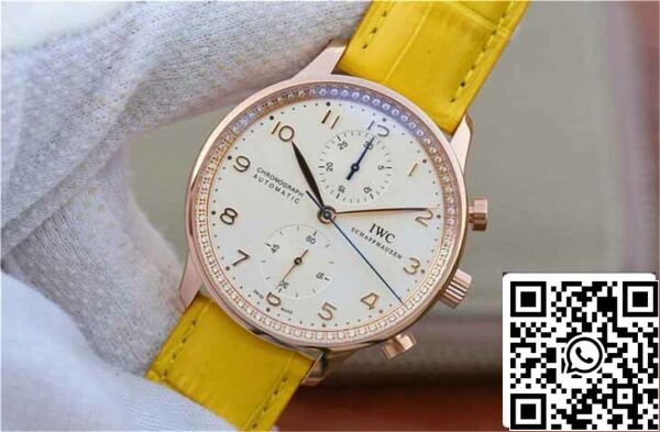 4 157 4fc6db3a d04a 45eb 84b8 ad2c2d85b212 IWC Portuguese ZF Factory 1:1 Best Edition Yellow Strap