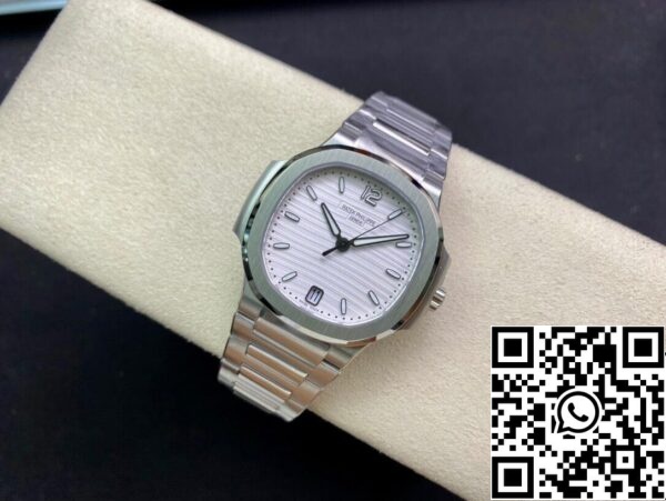 4 158 Patek Philippe Nautilus Ladies 7118/1A-010 1:1 Best Edition 3K Factory Silver Dial