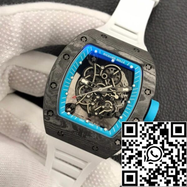 4 15 0366f586 19dd 4fe6 9c7a 94e28814a874 Richard Mille RM055 1:1 Best Edition ZF Factory Carbon Fiber Skeleton Dial