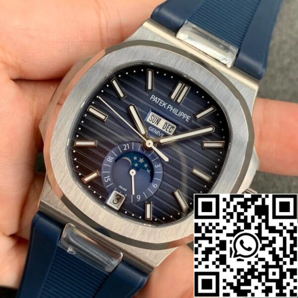 4 16 2943b432 c467 4b2c 95d8 9beaecfb2730 Patek Philippe Nautilus 5726 1:1 Best Edition GR Factory V2 Blue Rubber Strap