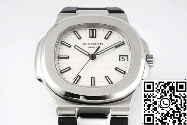 4 16 9e96869a bdb7 4083 909e 69848031781c Patek Philippe Nautilus 5711 1:1 Best Edition PPF Factory Esfera blanca Correa de caucho