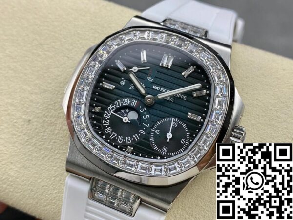 4 16 e4428185 f53f 4c69 aa03 6639b07f9cc6 Patek Philippe Nautilus 5712GR 1:1 Best Edition GR gyári gumi szíj