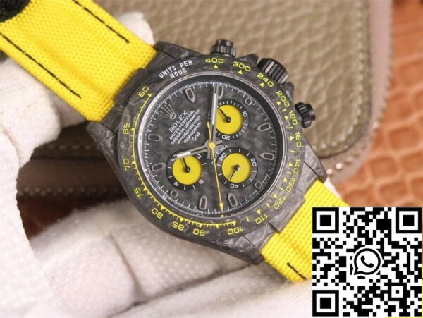 4 16 f1cc76f5 0629 4817 95b2 b3bc6a9f0060 Rolex Daytona Diw Versione Retrofit 1:1 Best Edition WWF Factory Quadrante in Fibra di Carbonio