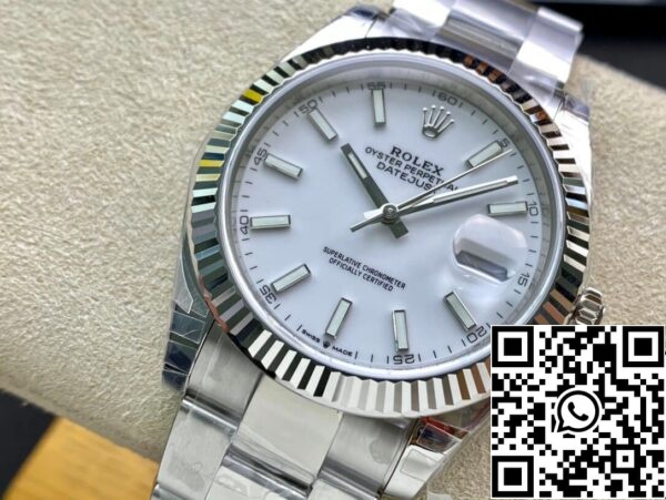 4 16 f6e96b35 bb1b 4bcb bd5d 52eebbd39b0c Rolex Datejust M126334-0009 41mm jubileumi szíj VS gyári rozsdamentes acélból készült