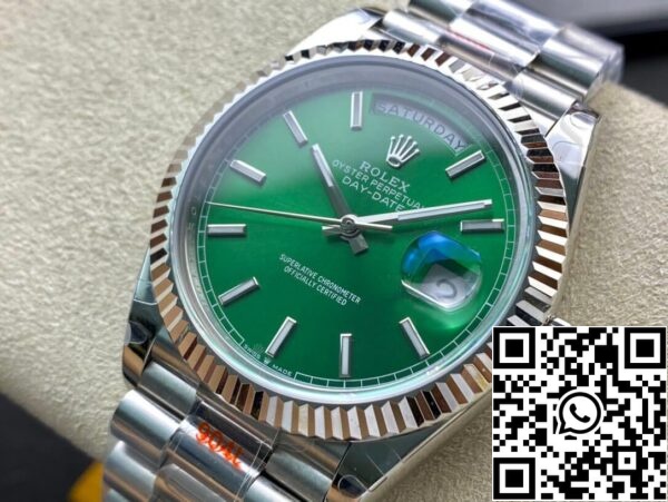 4 17 Rolex Day Date 40MM 1:1 Best Edition GM Factory Grön urtavla