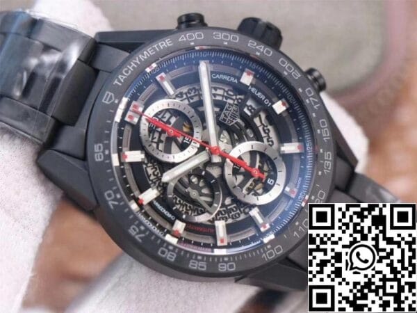 4 179 Tag Heuer Carrera CAR2090.BH0729 1:1 Best Edition XF Factory Black Ceramic Customized Movement