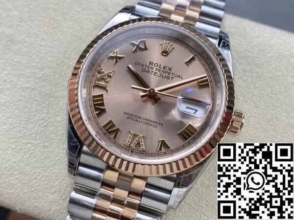 4 17 50b068a5 41ed 41fc b223 1fe18633e50a Rolex Datejust M126231-0027 36MM 1:1 Най-добро издание VS Фабрика Златен циферблат