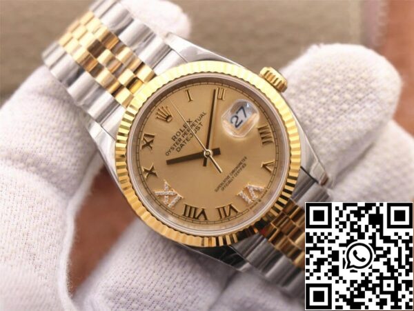 4 17 87f604f0 d91e 41fa 9f0f 2cb25e4e06cf Rolex Datejust 126233 1:1 Meilleure édition EW Factory Cadran doré