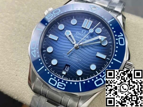 4 17 d656534f f56b 42c5 b8d9 124c1898bb7f Omega Seamaster Diver 300M 210.30.42.20.03.003 Summer Blue 1:1 Best Edition VS Factory Blue Dial