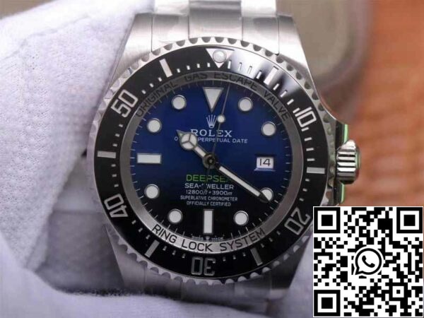 4 185 Rolex Sea-Dweller Deepsea M126660-0002 1: 1 Najboljša izdaja Noob Factory D-B Blue Swiss ETA3235