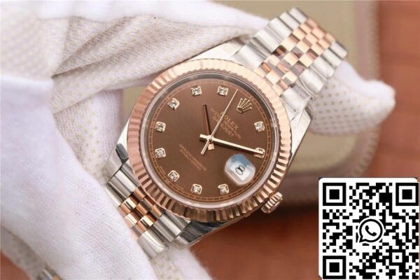 4 185 cf814456 c912 417e b107 9e2fe292051d Rolex Datejust M126331-0004 1:1 Best Edition EW Factory Brun urtavla