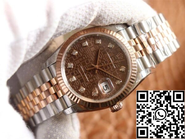 4 18 2c0a73e6 2e25 47e0 a2f8 e50c2b810d4c Rolex Datejust M126231-0025 1:1 Best Edition EW Factory Rose Gold Chocolate Color Dial