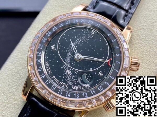 4 18 928fcb13 4388 4955 8b92 7cede23fe1b4 Patek Philippe Grand Complications 6104R-001 1:1 Best Edition AI Factory Sky Moon Black Dial