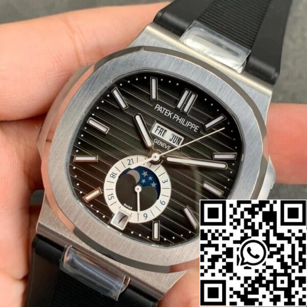 4 18 4 18 e22609ce 81d5 4023 4023 92e0 1a06b166504a Patek Philippe Nautilus 5726 1:1 Best Edition GR Factory V2 سوار مطاطي من باتيك فيليب 5726 1:1