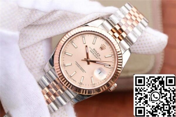 4 193 1d2df628 fad5 4bb8 bb6f 216bbab4b4ca Rolex Datejust M126331-0010 1:1 Best Edition EW Factory rózsa arany