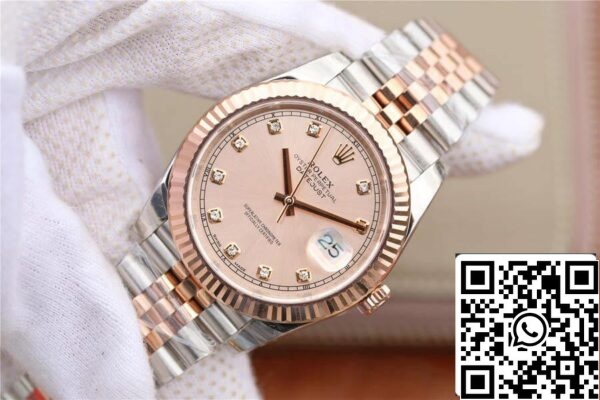 4 195 e56fe1a5 3986 4ecb b50b e21e185769b6 Rolex Datejust M126331-0008 1:1 Best Edition EW gyári napporos számlapja