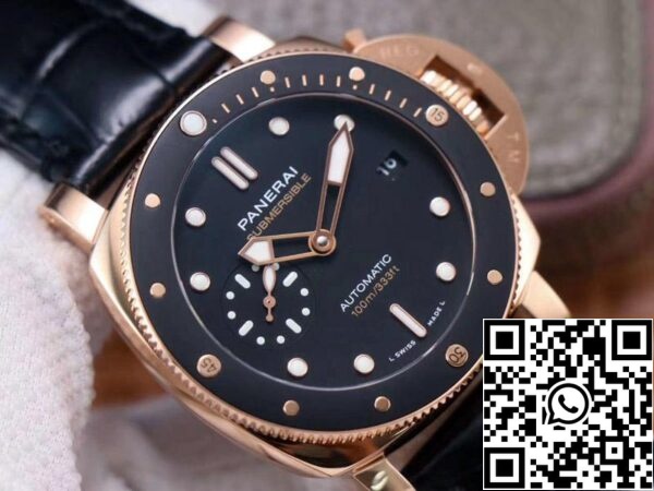 4 198 a6956d0d e705 49fd 939a 3b5a1b0724fd Panerai Submersible PAM00974 1:1 Best Edition VS Factory Movimento Svizzero Oro Rosa