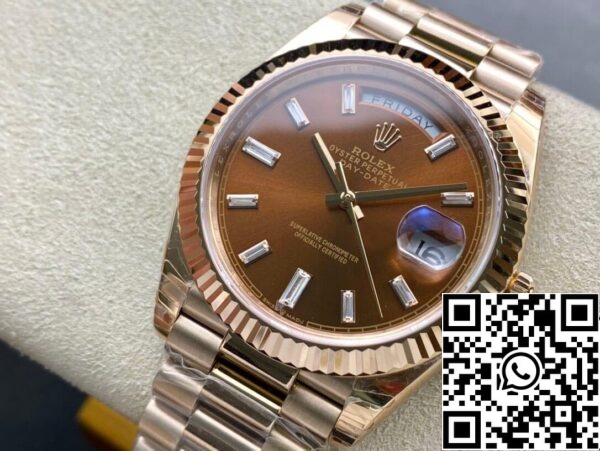 4 19 863f4ec9 bb34 4d04 8866 a10c5440554a Rolex Day Date 228235 1:1 Най-добро издание EW Factory V2 Brown Dial