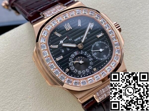 4 19 92708420 7264 4e6f 9ac7 b43504e7c3a1 Patek Philippe Nautilus 5724R-001 1:1 Best Edition GR Factory Fekete Számlap