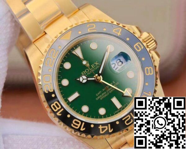 4 1 2fe7dc55 c4c5 4b65 9614 dc188120e840 Rolex GMT Master II 116718LN 40mm EW Factory Mechanical Watches 1:1 Best Edition Swiss ETA2836 Green Dial