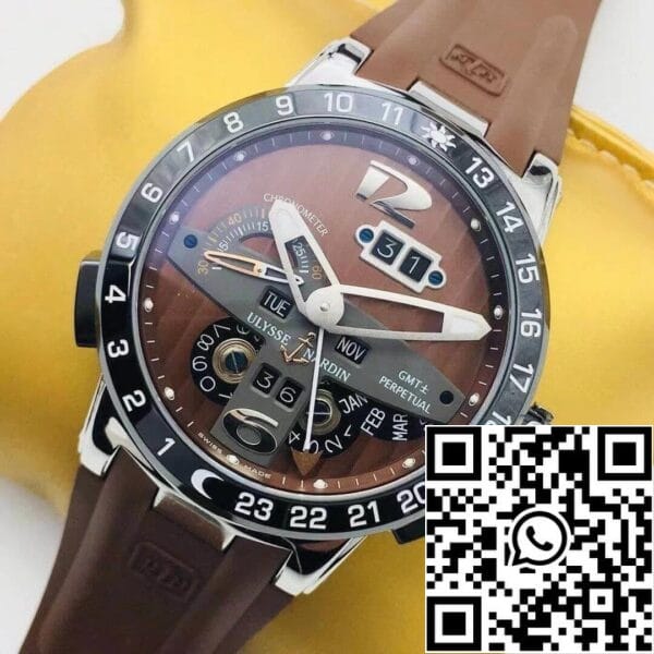 4 1 42fa7605 1bfc 4a9c a334 877b2561a042 Ulysse Nardin El Toro 322-00 1:1 Best Edition TW Factory Quadrante marrone