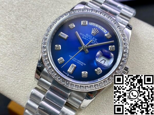 4 2 Rolex Day Date M128396TBR-0008 36MM 1:1 Mejor Edición GM Fábrica Bisel Diamante