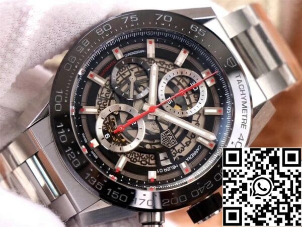 4 20 d1c230a2 e8a6 4f11 8f4a 4430c538f32f TAG Heuer Carrera CAR2A1W.BA0703 1:1 Best Edition XF Factory Black Dial Swiss HEUER 01