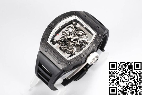 4 20 d78174cd 6ad8 4e21 be2a e2d458a9f717 Richard Mille RM055 NTPT 1:1 Best Edition BBR Factory Svart rem