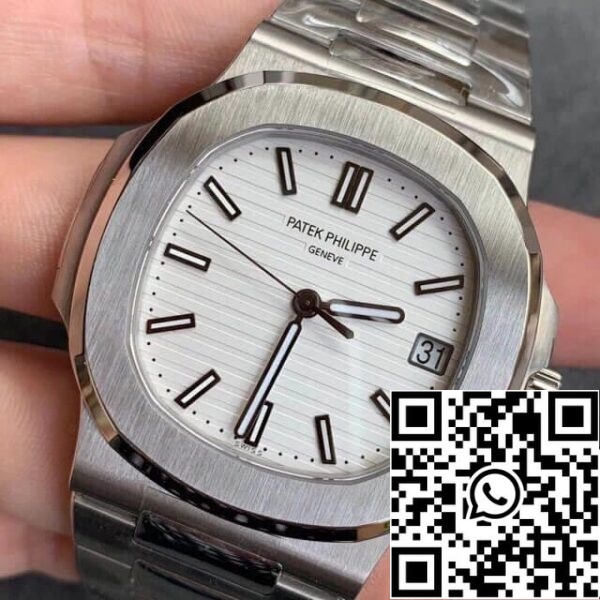 4 212 Patek Philippe Nautilus 5711/1A-011 1:1 Beste Editie PPF Fabriek V4 Witte Wijzerplaat Zwitserse ETA324