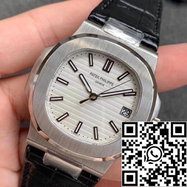 4 214 Patek Philippe Nautilus 5711G 1:1 Best Edition PPF Factory V4 fehér számlap svájci ETA324