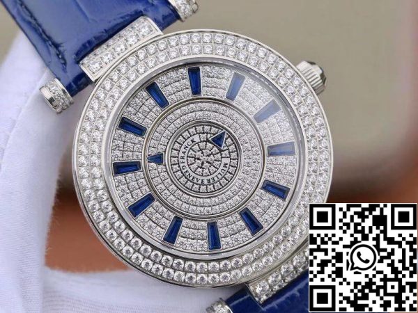 4 218 b8623924 5892 4766 b342 f98fbd7d203e Franck Muller Oro Blanco Doble Misterio DM42D2RCD GS Fábrica 1:1 Mejor Edición Diamante Reloj Suizo FM.800