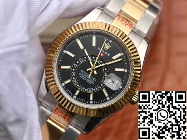 4 22 42ff7efe b3ef 4772 8cb7 9b48cc60140b Rolex Sky Dweller M326933-0002 Best 1:1 Edition Noob Factory cadran noir