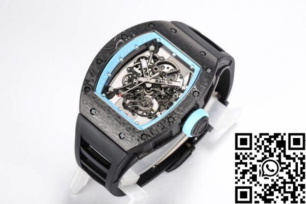 4 22 be314e22 fb3d 454d 960c 263f23710efd Richard Mille RM055 NTPT 1:1 Best Edition BBR Factory fekete gumiszíj